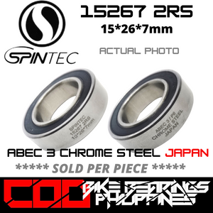 15267 RS / 2RS JAPAN Chrome Steel Rubber Sealed Bearing for Bike Hubs