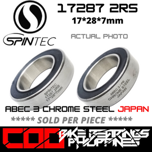 17287 RS / 2RS JAPAN Chrome Steel Rubber Sealed Bearing for Bike Hubs