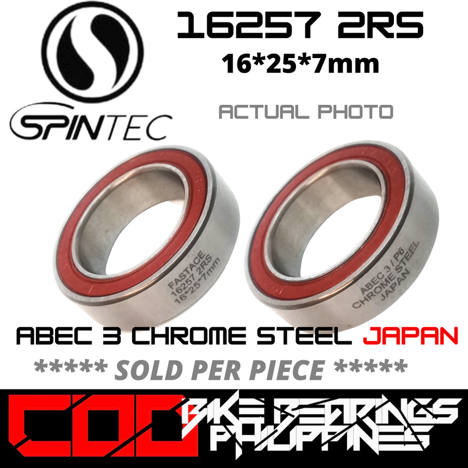 16257 RS / 2RS JAPAN Chrome Steel Rubber Sealed Bearing for Bike Hubs ...