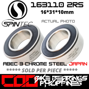 163110 RS / 2RS JAPAN Chrome Steel Rubber Sealed Bearing for Bike Bottom Brackets