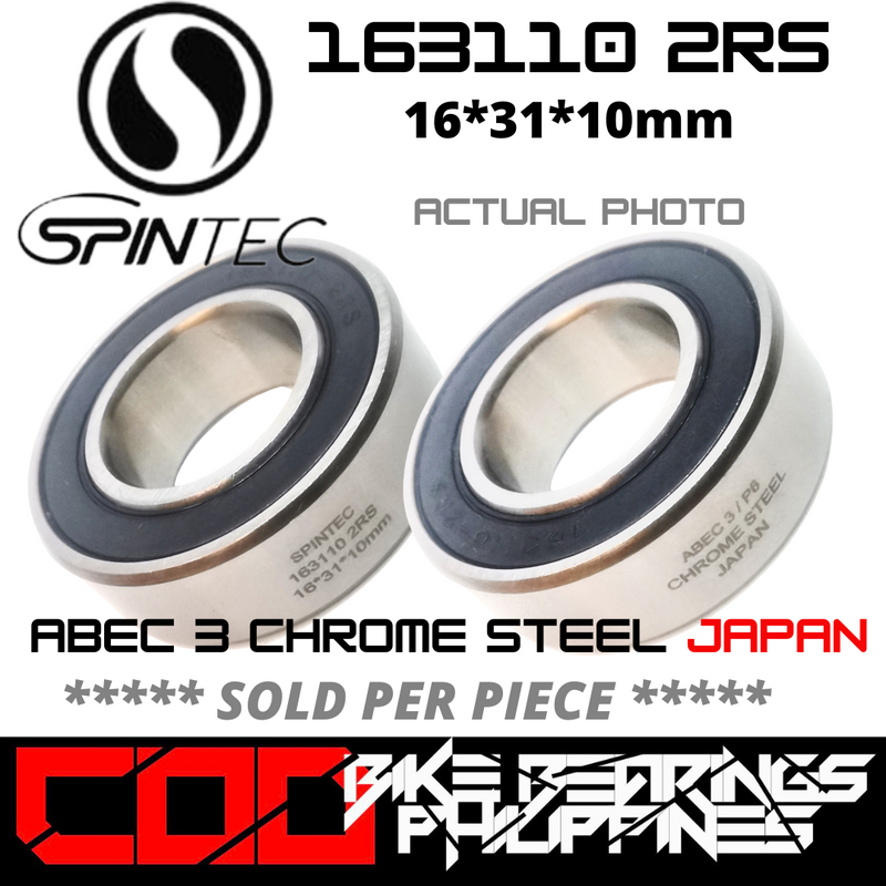 163110 RS / 2RS JAPAN Chrome Steel Rubber Sealed Bearing for Bike