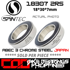 18307 RS / 2RS JAPAN Chrome Steel Rubber Sealed Bearing for Bike Hubs