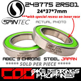 243775 2RS01  / 24377 2RS01 Japan Chrome Steel Rubber Sealed Bearings for Bike Bottom Brackets