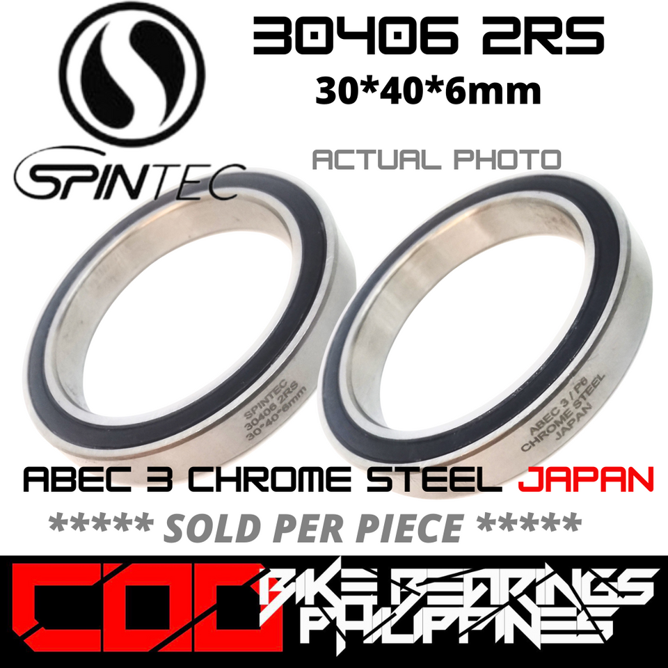 30406 RS / 2RS JAPAN Chrome Steel Rubber Sealed Bearing for Bike Bottom Brackets