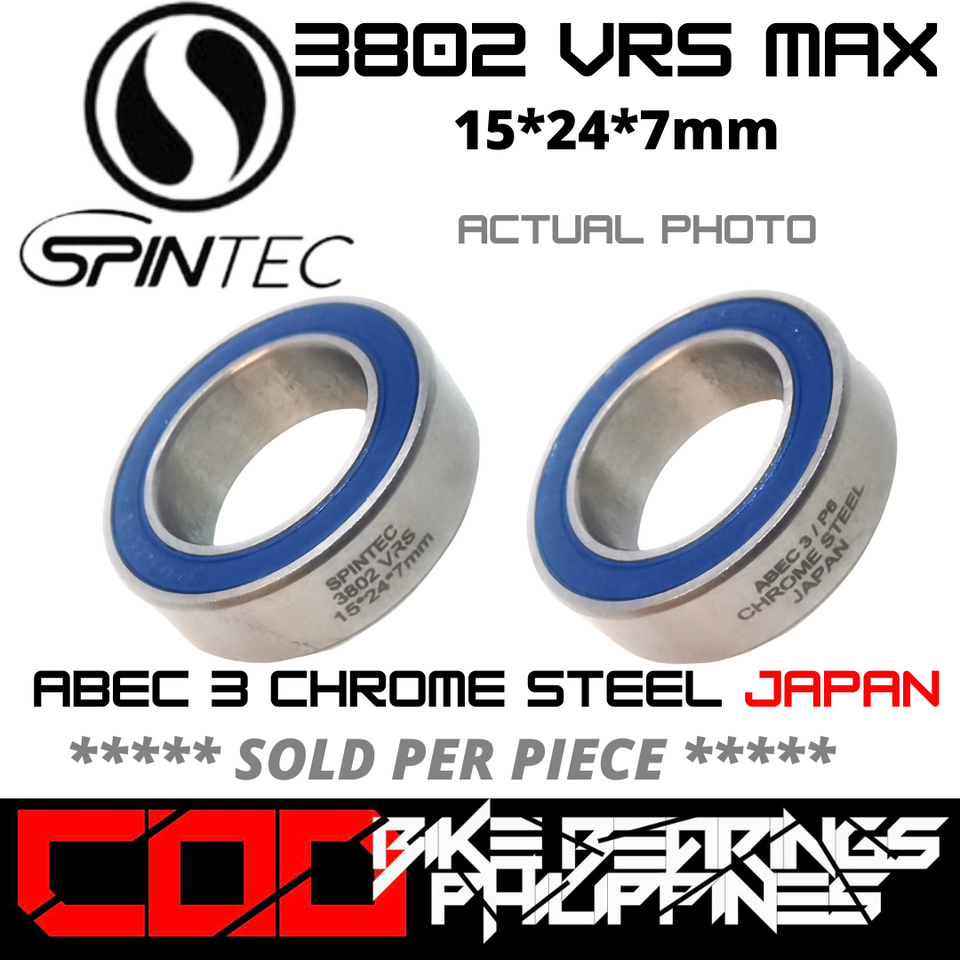 3802 VRS MAX JAPAN Chrome Steel Rubber Sealed Bearing for Full Sus Bike Frames