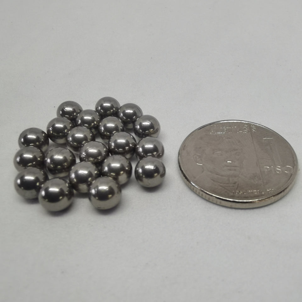 7/32" (5.556mm) Stainless Steel Loose Ball Bearings (20pcs) for Bike Hubs