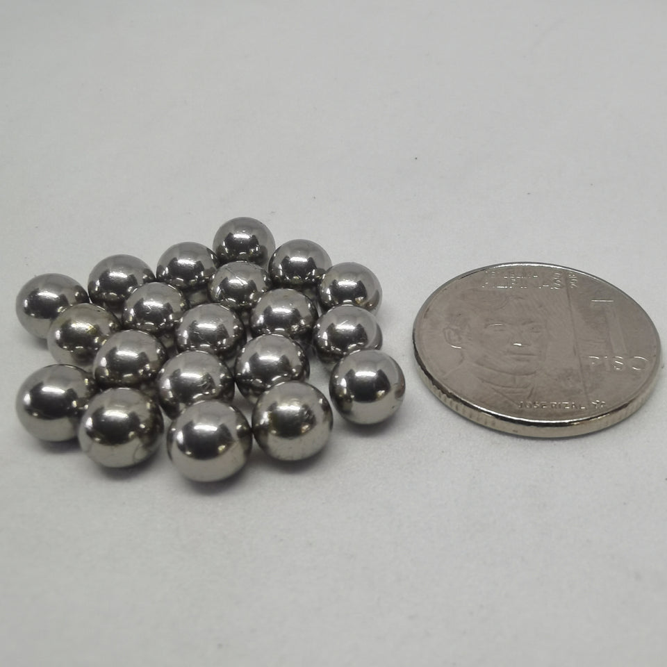 1/4" (6.35mm) Stainless Steel Loose Ball Bearings (20pcs) for Bike Hubs