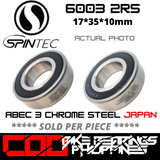 6003 RS / 2RS JAPAN Chrome Steel Rubber Sealed Bearing for Bike Hubs