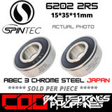 6202 RS / 2RS JAPAN Chrome Steel Rubber Sealed Bearing for Bike Hubs