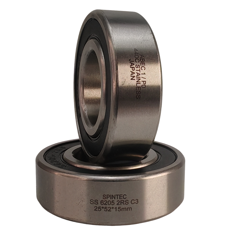 6205 2RS 440C Stainless Steel Bearing 25x52x15mm - Spintec