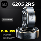 6205 2RS 440C Stainless Steel Bearing 25x52x15mm - Spintec