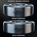 6205 2RS 440C Stainless Steel Bearing 25x52x15mm - Spintec