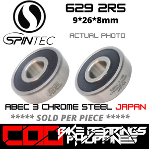 629 RS / 2RS JAPAN Chrome Steel Rubber Sealed Bearing for Bike Hubs