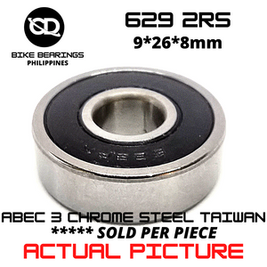 629 RS / 2RS TAIWAN Chrome Steel Rubber Sealed Bearing for Bike Hubs