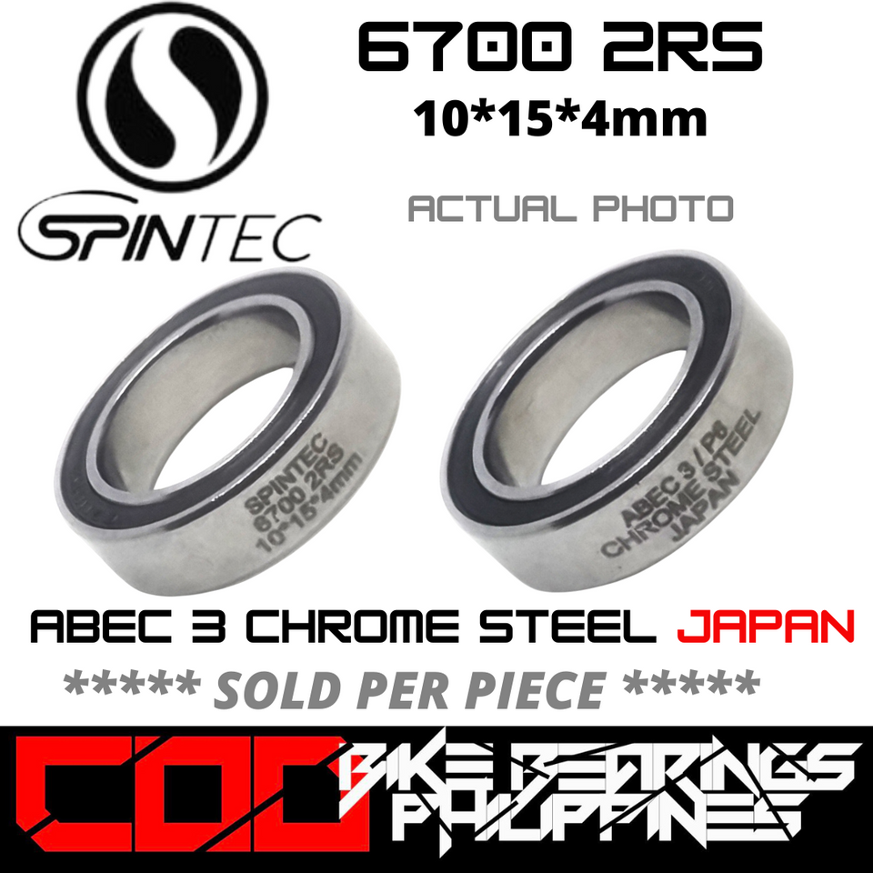 6700 RS / 2RS JAPAN Chrome Steel Rubber Sealed Bearing for Bike Hubs