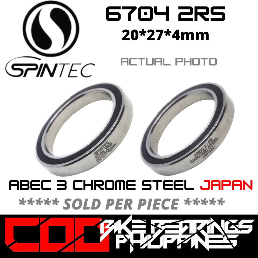 6704 RS / 2RS JAPAN Chrome Steel Rubber Sealed Bearing for Bike Hubs