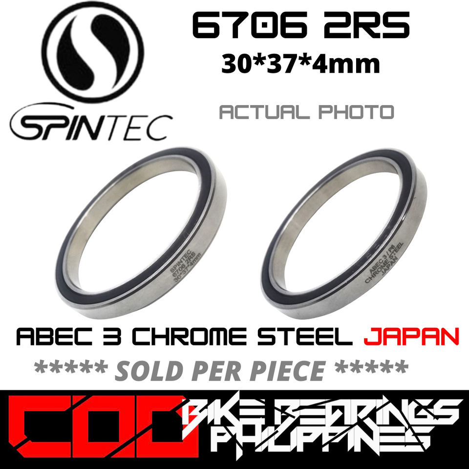 6706 RS / 2RS JAPAN Rubber Sealed Bearing for Bike Hubs