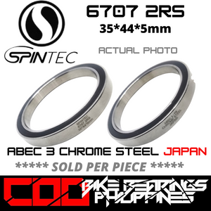 6707 RS / 2RS JAPAN Rubber Sealed Bearing for Bike Hubs