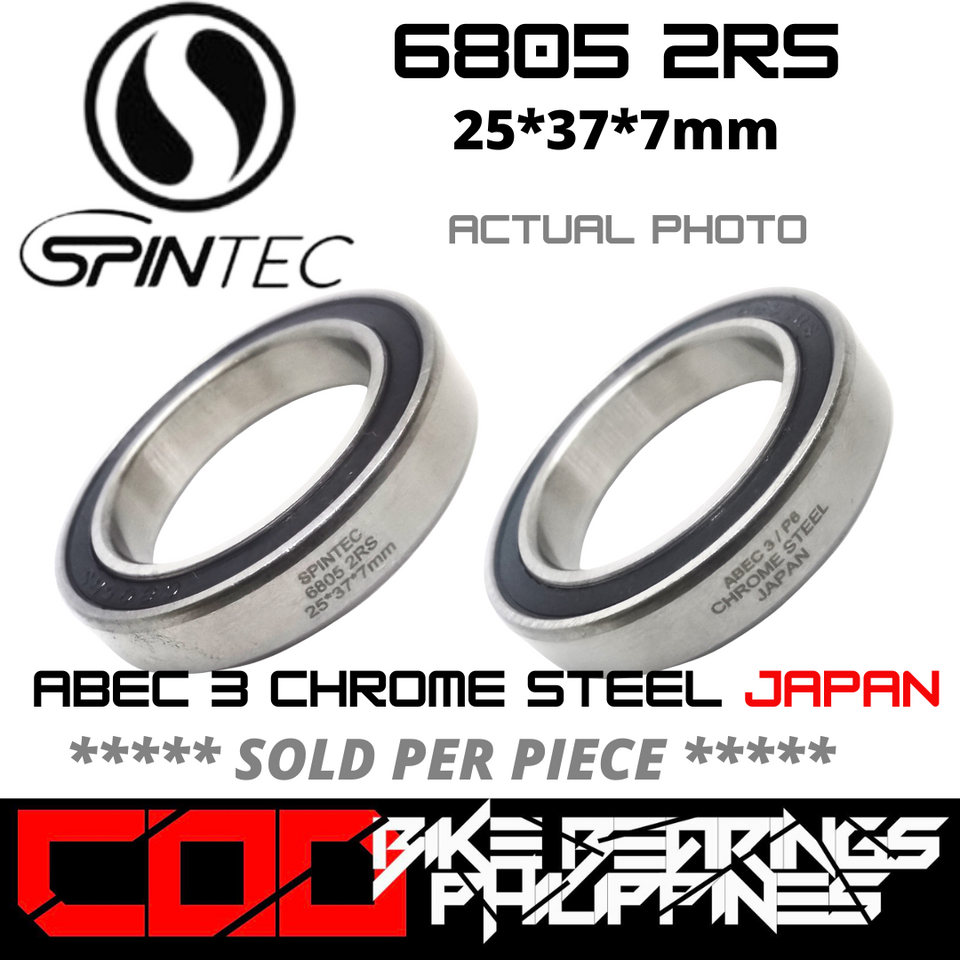 6805 RS / 2RS  JAPAN Chrome Steel Rubber Sealed Bearing for Bike Bottom Brackets / Hubs