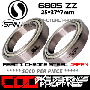 6805ZZ JAPAN Chrome Steel Metal Sealed Bearings for Bike Hubs