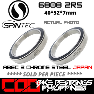 6808 RS / 2RS JAPAN Chrome Steel Rubber Sealed Bearing for Bike Headsets