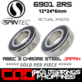 6901 RS / 2RS JAPAN Chrome Steel Rubber Sealed Bearing for Bike Hubs