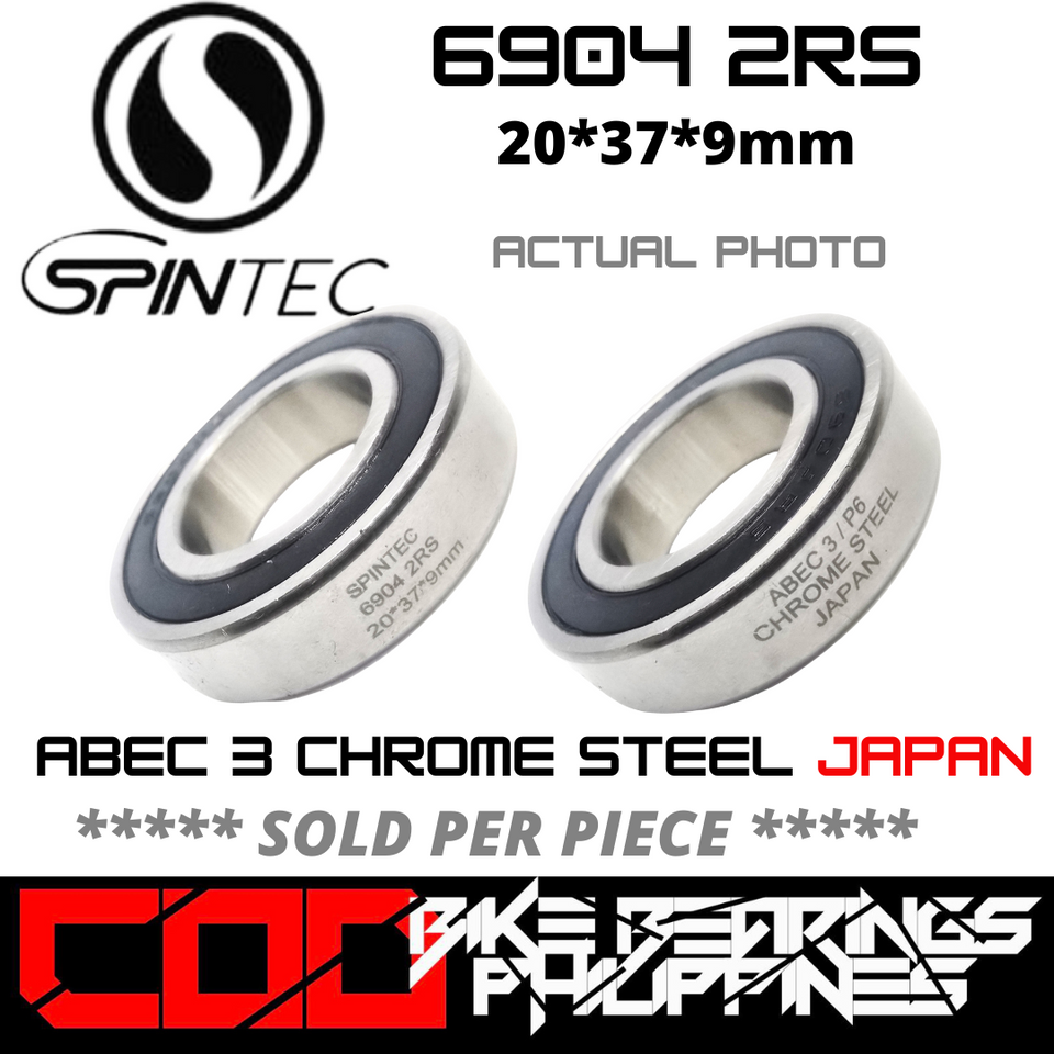 6904 RS / 2RS JAPAN Chrome Steel Rubber Sealed Bearing for Bike Hubs