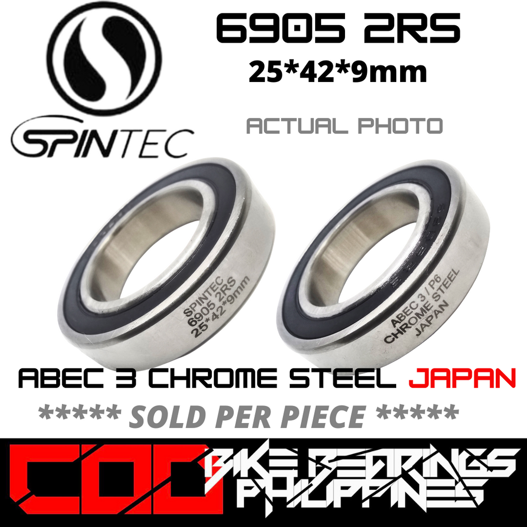 6905 RS / 2RS JAPAN Chrome Steel Rubber Sealed Bearing for Bike Hubs