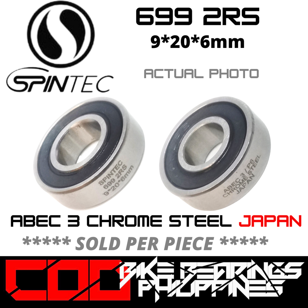 699 RS / 2RS JAPAN Chrome Steel Rubber Sealed Bearing for Bike Hubs