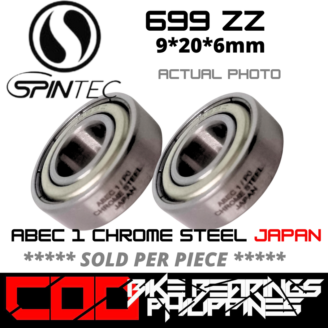 699ZZ JAPAN Chrome Steel Metal Sealed Bearings for Bike Hubs