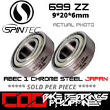 699ZZ JAPAN Chrome Steel Metal Sealed Bearings for Bike Hubs