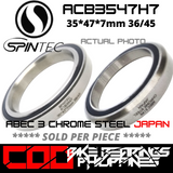 ACB3547H7 Chrome Steel JAPAN Rubber Sealed Bearing for Bike Headsets