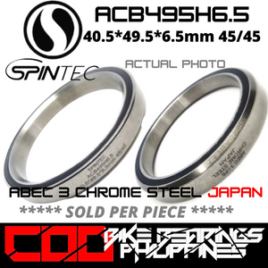 ACB495H6.5 Chrome Steel JAPAN Rubber Sealed Bearing for Bike Headsets