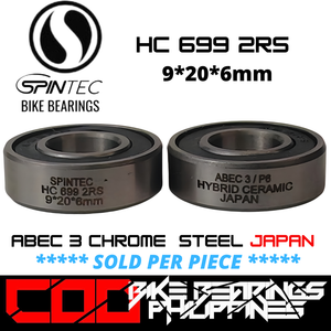 HC 699 RS / 2RS Hybrid Ceramic JAPAN Rubber Sealed Bearing for Bike Hubs