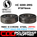 HC 699 RS / 2RS Hybrid Ceramic JAPAN Rubber Sealed Bearing for Bike Hubs