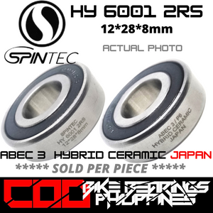 HY6001 2RS HYBRID CERAMIC JAPAN Bearings for Bike Hubs