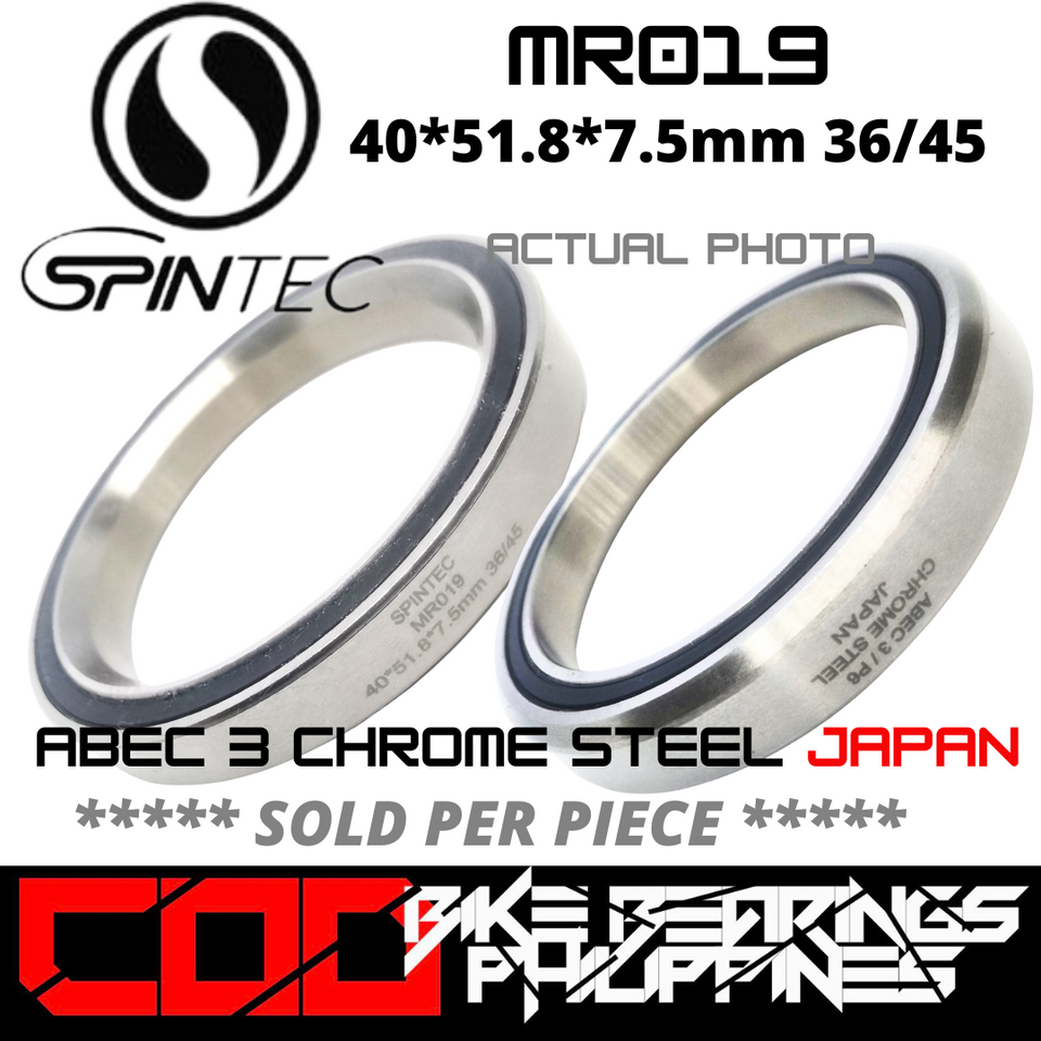 MR019 Chrome Steel JAPAN Rubber Sealed Bearing for Bike Headsets