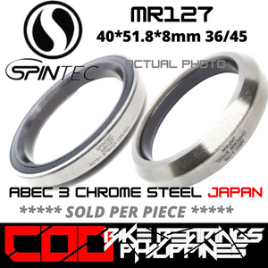 MR127 JAPAN Chrome Steel Rubber Sealed Bearing for Bike Headsets