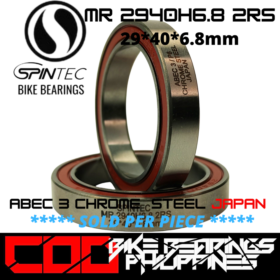 MR 2940H6.8 2RS Japan Chrome Steel Rubber Sealed Bearings for Bike Bottom Brackets