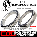 P03 / 41mm  JAPAN Chrome Steel Rubber Sealed Bearing for Bike Headsets