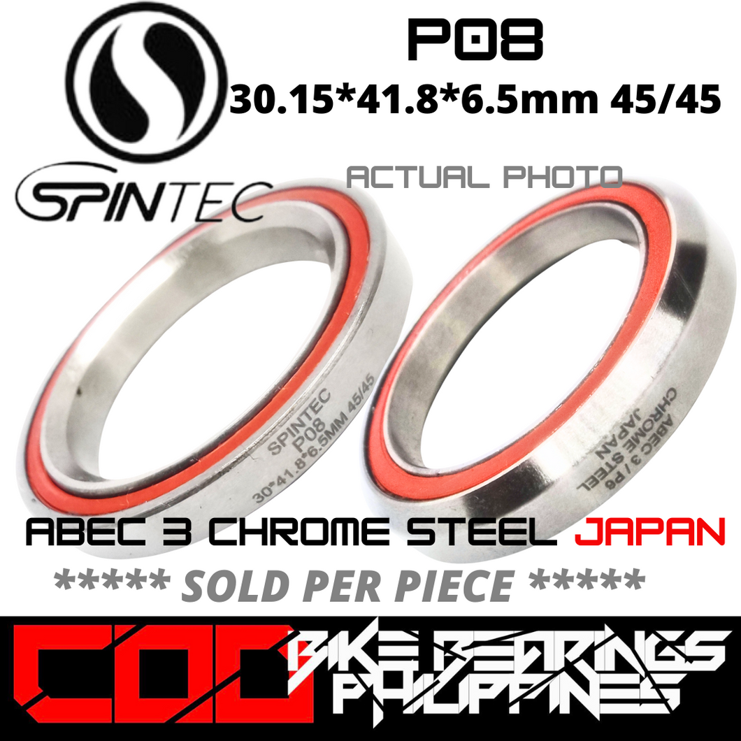 P08 / 42mm JAPAN Rubber Chrome Steel Sealed Bearing for Bike Headsets