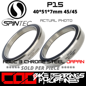 P15 / 51mm JAPAN Chrome Steel Rubber Sealed Bearing for Bike Headsets