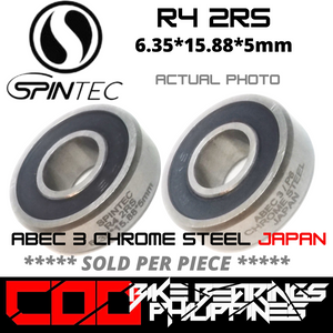 R4 RS / 2RS JAPAN Chrome Steel Rubber Sealed Bearing for Bike Hubs