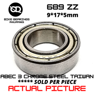 689 Z / ZZ TAIWAN Chrome Steel Metal Sealed Bearing for Bike Pedals