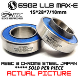 6902 VRS MAX-E Chrome Steel JAPAN Rubber Sealed Bearing for Full Sus Bike Frames